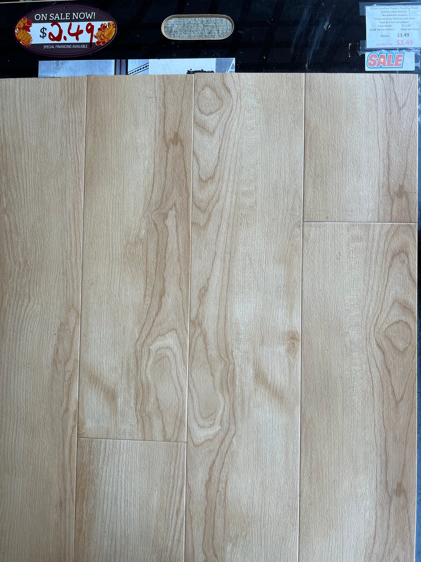 Mohawk VT C8007-CF106 CAREFREE PLANK NATURAL 6X36