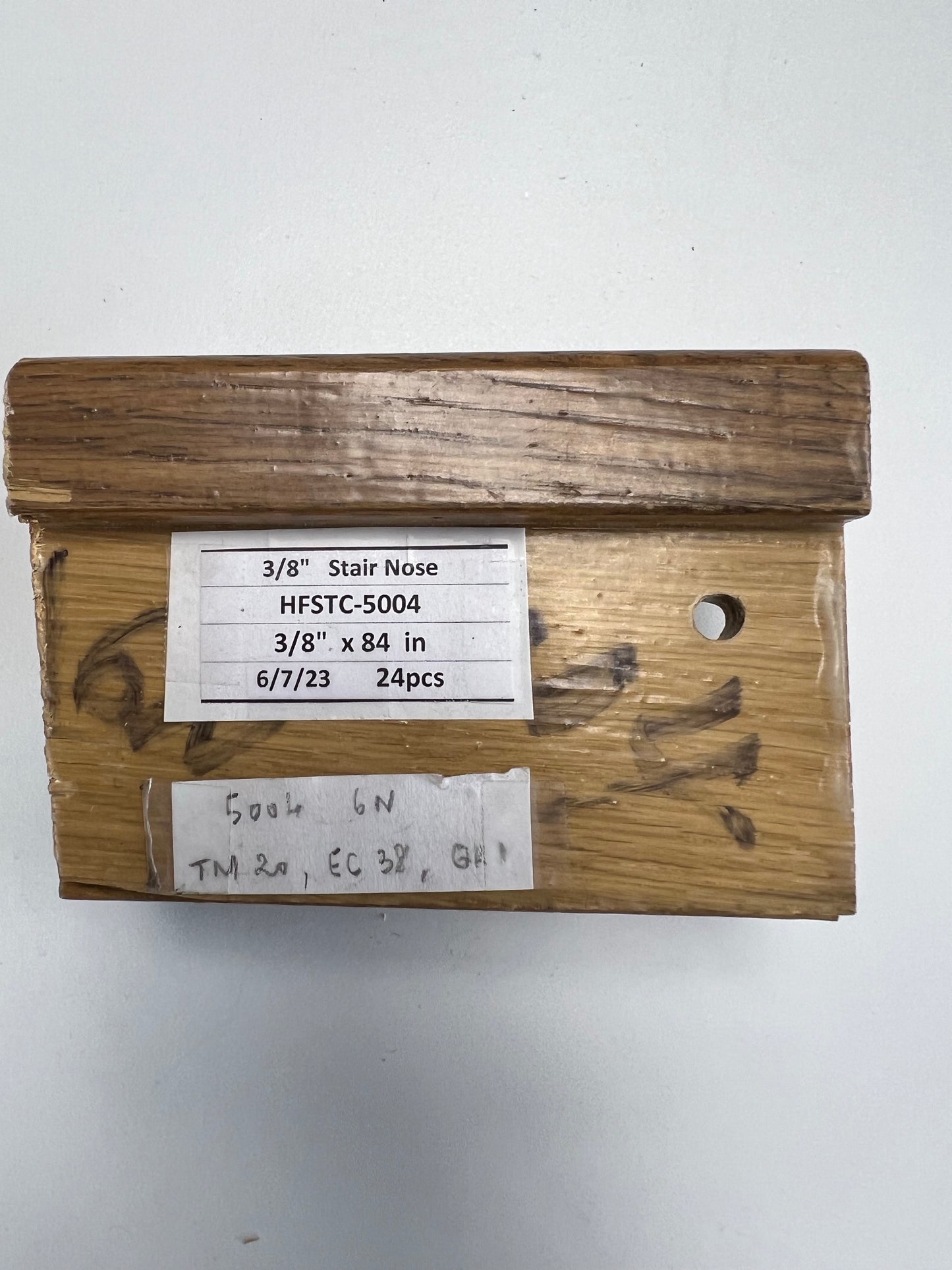 Stair Nose_Solid Wood HFSTC-5004 Baked Biscotti Oak