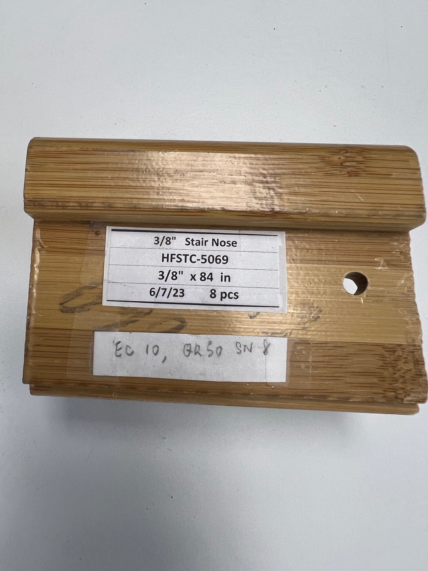 Mohawk Flush Stair Nose_Solid Wood HFSTC-5069 Bamboo Caramelized