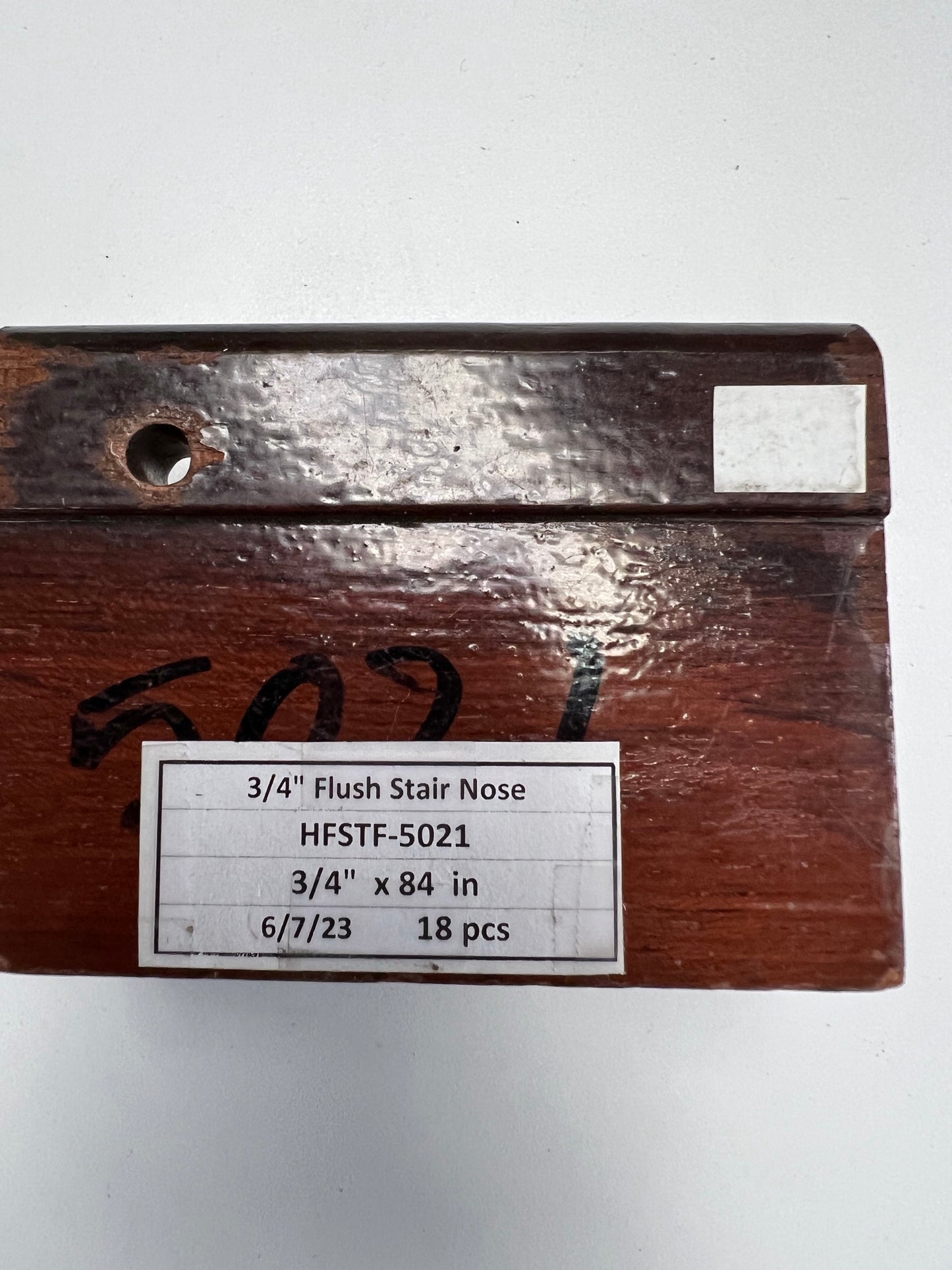 Stair Nose_Solid Wood HFSTF-5021 Brazil Cherry Redwood