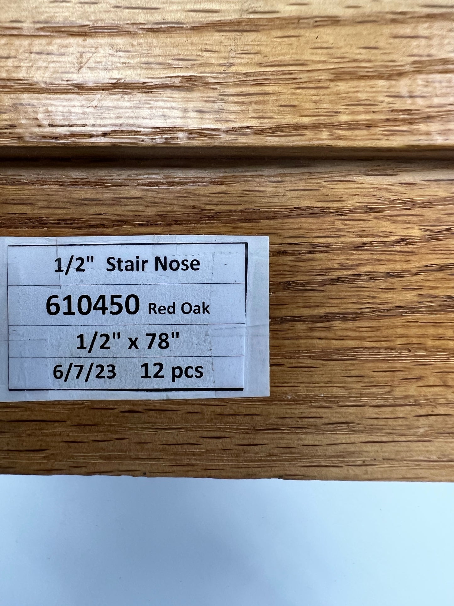 Stair Nose_Solid Wood 610450 Red Oak Homespun and Oakdale Savannah
