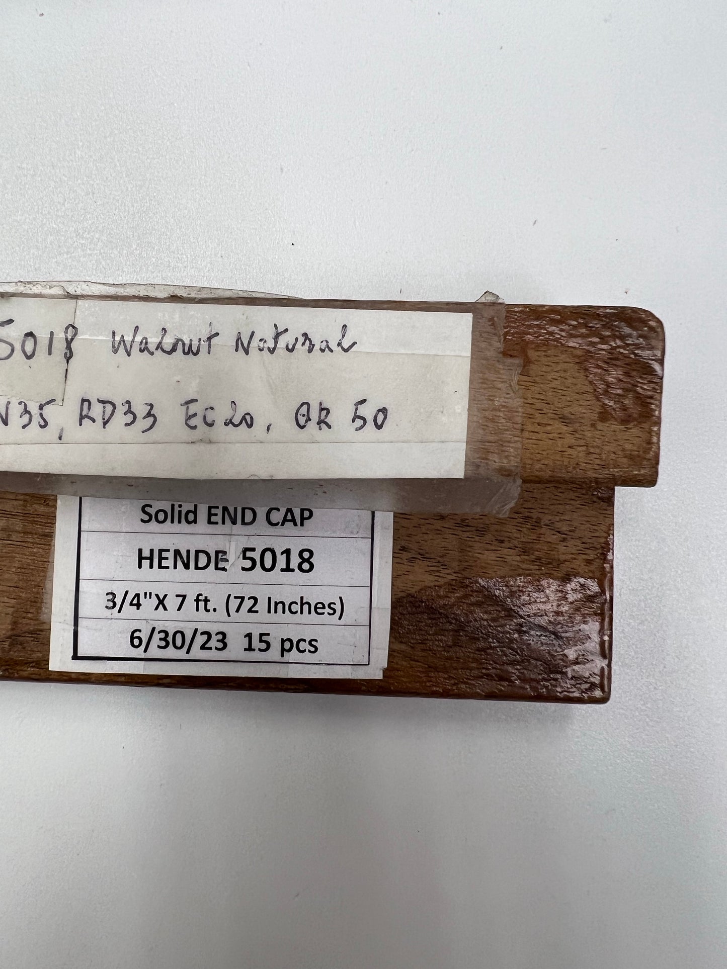 Mohawk Threshold End Cap _ Solid Wood HENDE-5018 Walnut Natural