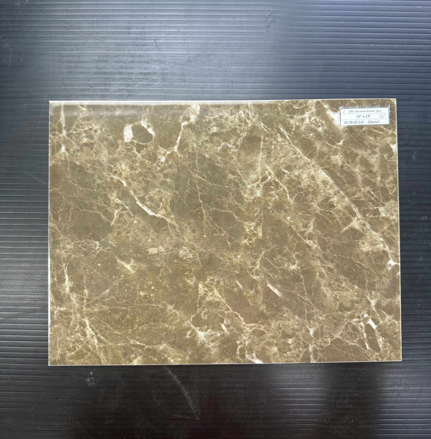 DATILE Porcelain Tile: CI93 ETRUSCAN BROWN WT 10" X 13"