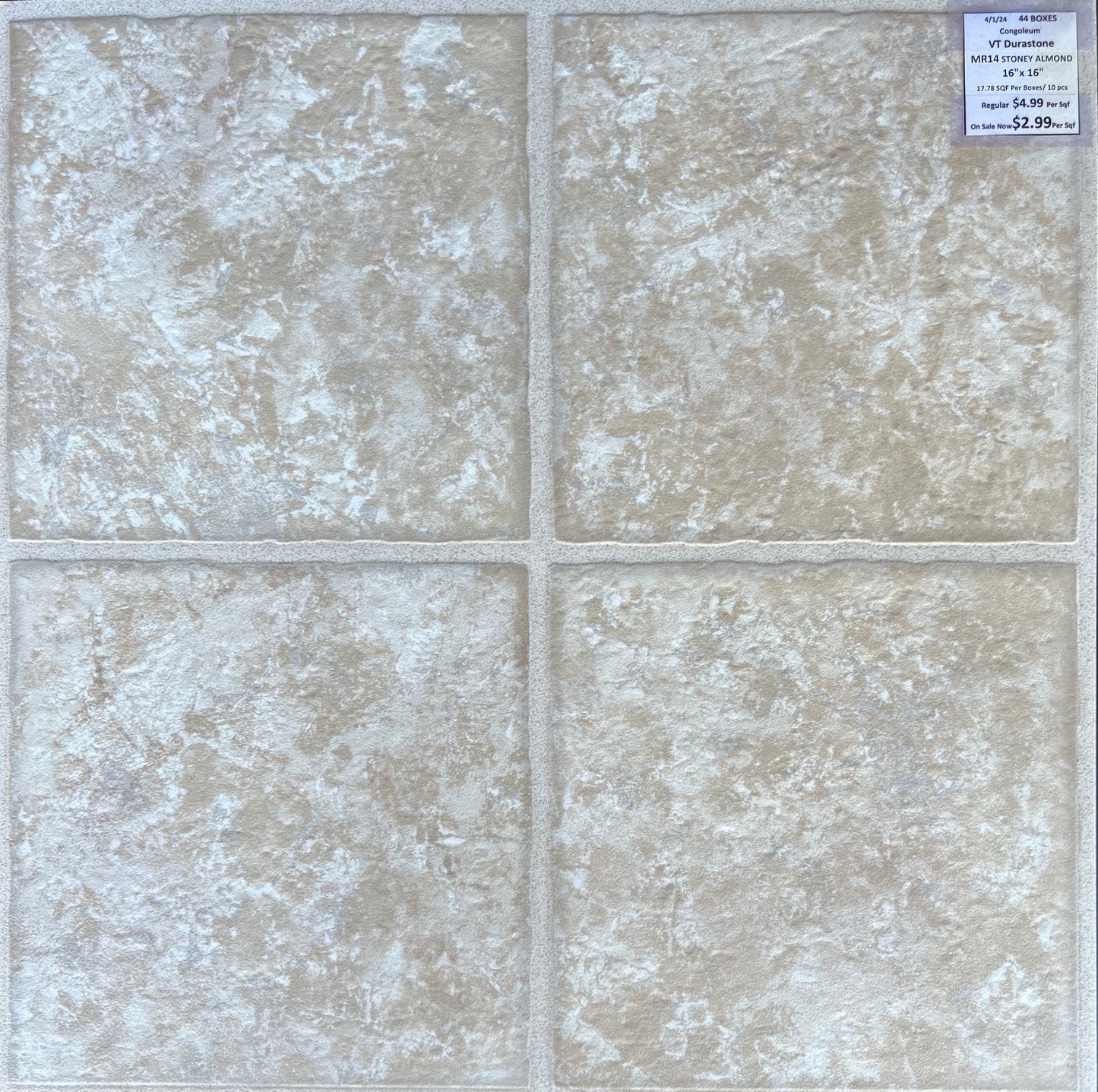 Mohawk VT 8909-MR14 DURASTONE MURASTONE COMMERCIAL 16X16