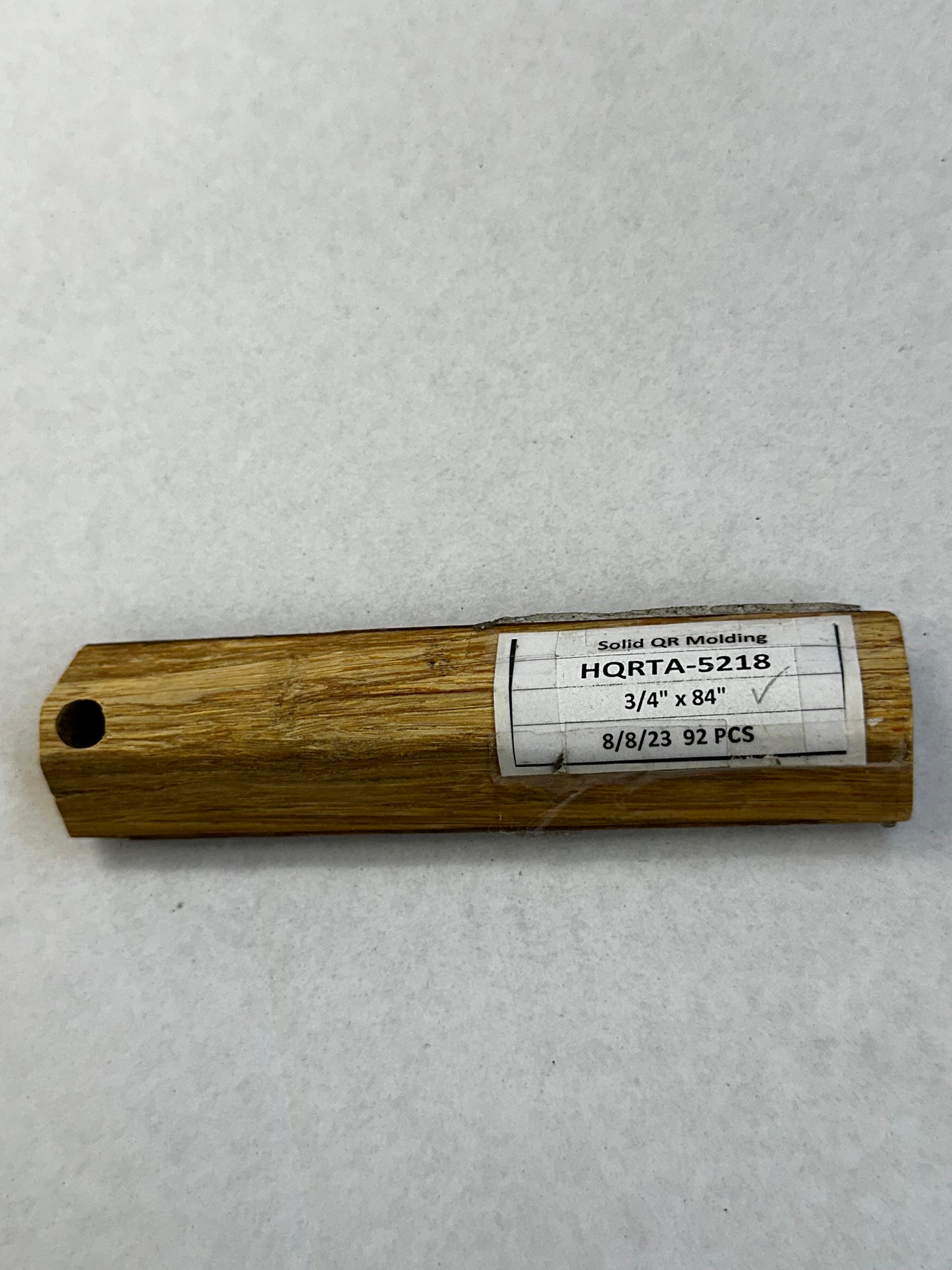 Mohawk Quarter Round _ Solid Wood HQRTA-5218 Bamboo Baked Natural