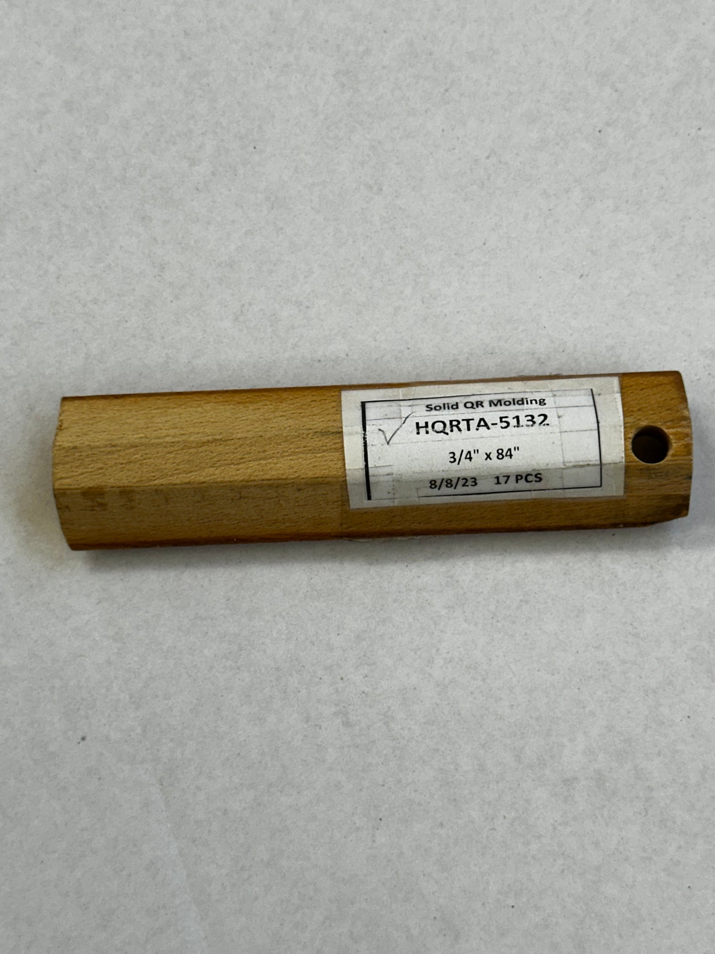 Mohawk Quarter Round _ Solid Wood HQRTA-5132 Amendoim Natural