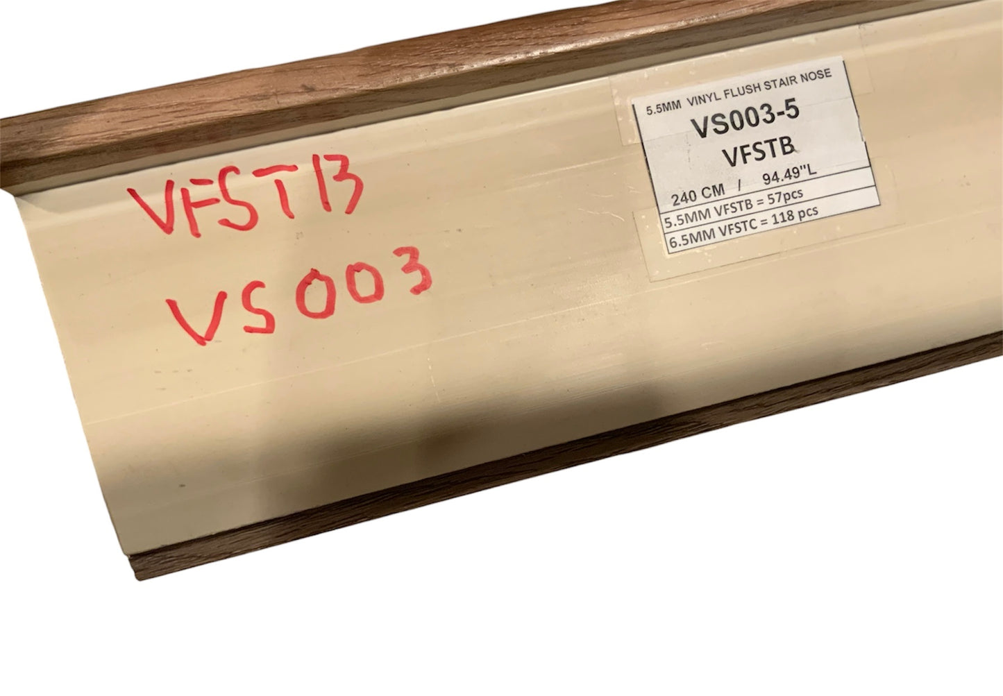 Mohawk VS003-5 Flush Stair Nose For Waterproof Flooring