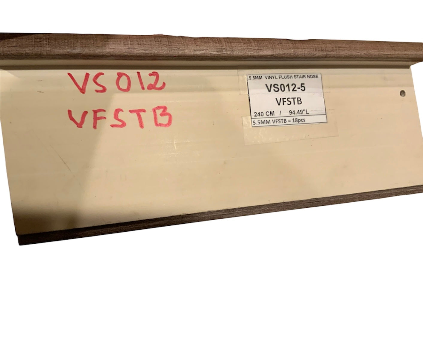 Mohawk VS012-5 Flush Stair Nose For Waterproof Flooring