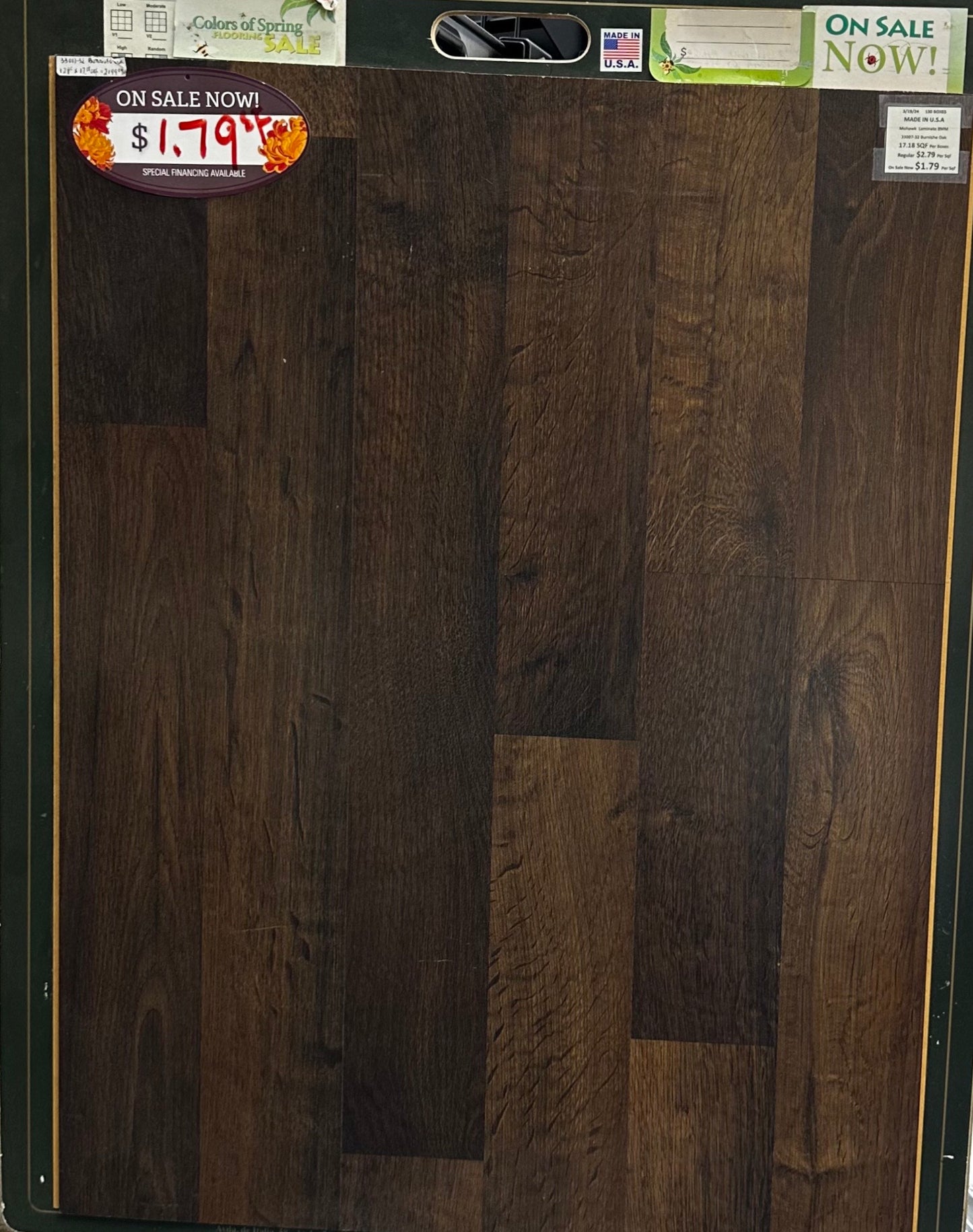 Mohawk Laminate # 33007-32 Burnished Oak