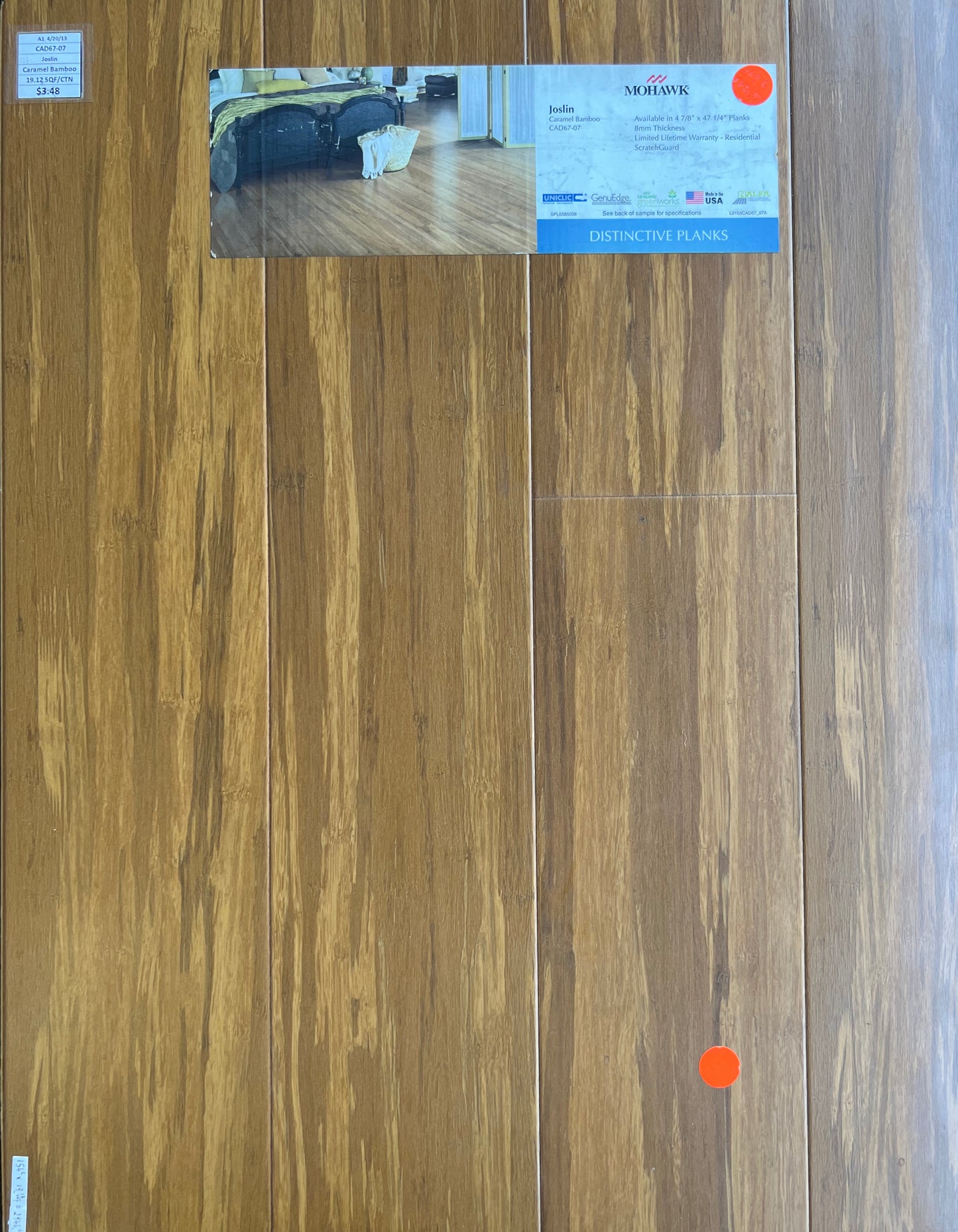 Mohawk Laminate Flooring # 33270-07 Camel Bamboo