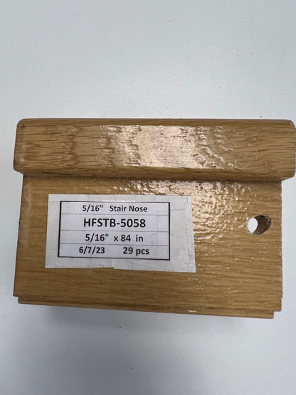 Stair Nose_Solid Wood HFSTB-5058 White Oak Natural
