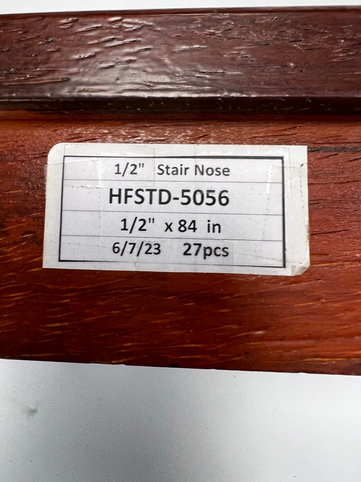 Mohawk Flush Stair Nose_Solid Wood HFSTD-5056 African Padauk Natural