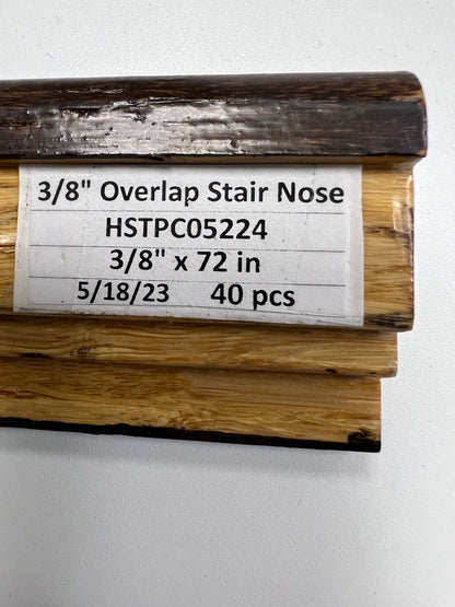 Mohawk Overlap Stair Nose_Solid Wood HSTPC-5224 Bamboo Warm Chocolate