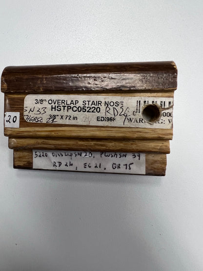 Mohawk Stair Nose_Solid Wood HSTPC-5220 Bamboo Chestnut
