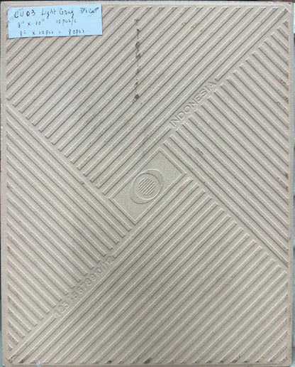 Mohawk DECO TILE: T0753-CU03 DC 8X10 CARUSO LIGHT GRAY