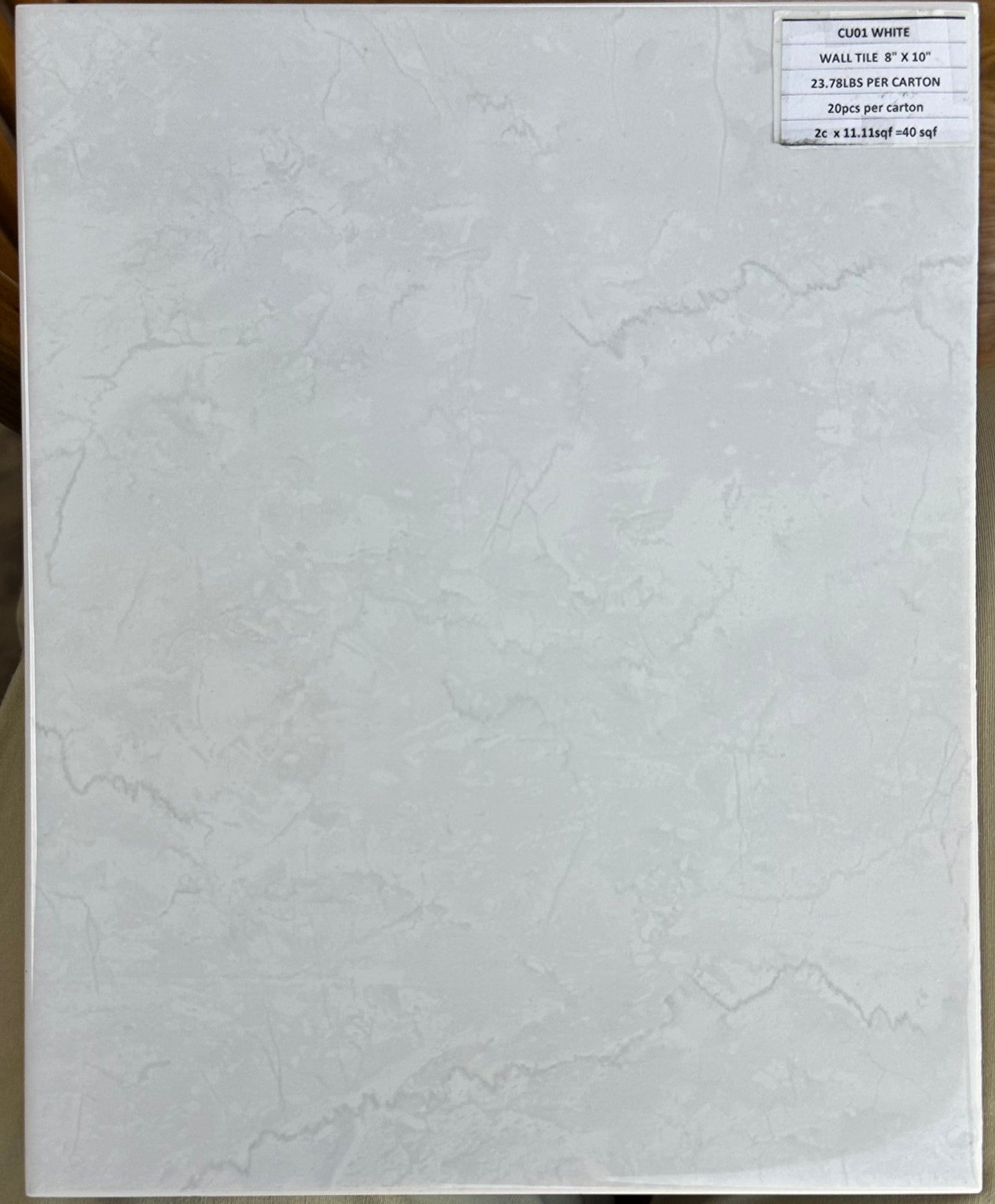 Mohawk TILE: T0753-CU01 WT 8X10 CARUSO WHITE