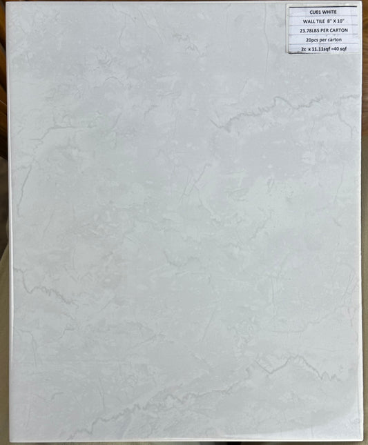 Mohawk TILE: T0753-CU01 WT 8X10 CARUSO WHITE