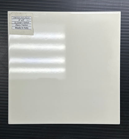 TILE: TOPARI 1580 HALEY SHINY BISCUIT WALL TILE 8X8