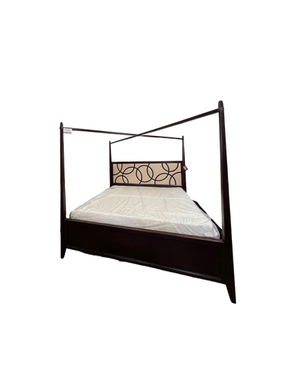 NAJARIAN FURNITURE: East King Bed with Drawers -CIRQUE Canopy