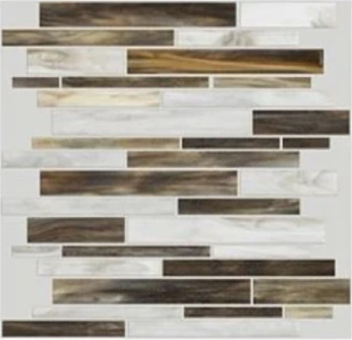 SHAW GLASS MOSAIC: 2U904 Helix Random Linear Mosaic