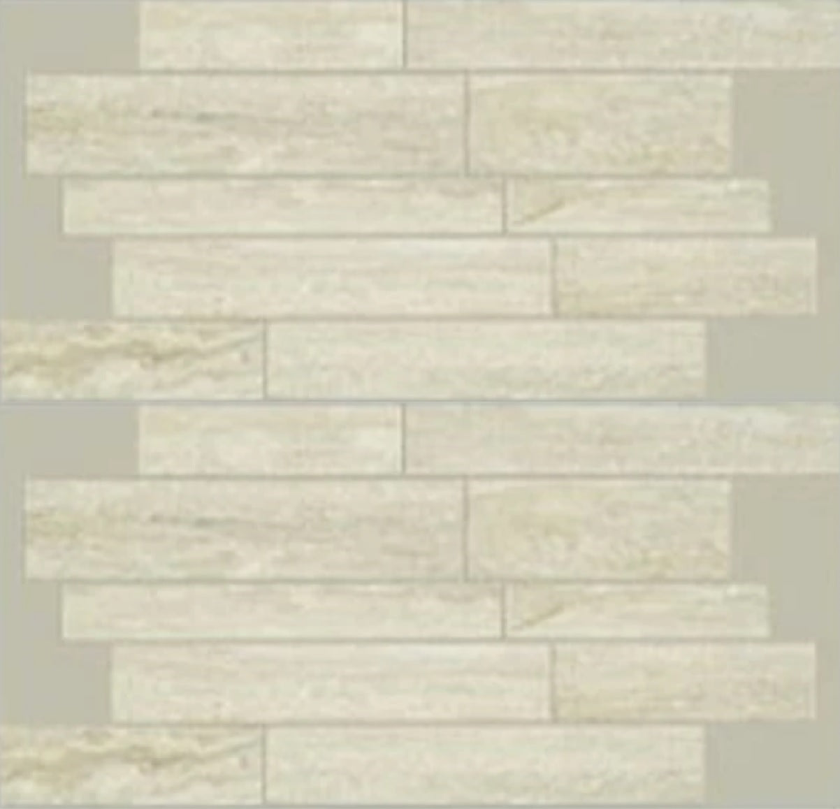 SHAW MOSAIC TILE: 5U443 Glass Essential Random Linear Mosaic